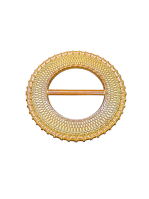 PLASTIC BUCKLE 50 mm WOODEN LOOK